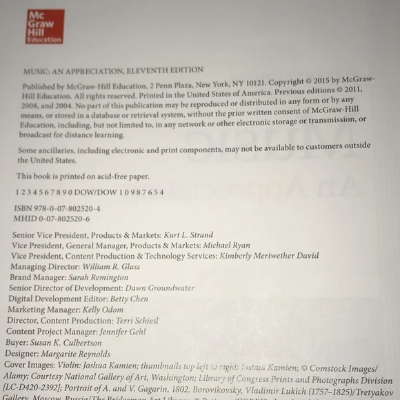 MUSIC an appreciation by Robert Kamien - Picture 3 of 6